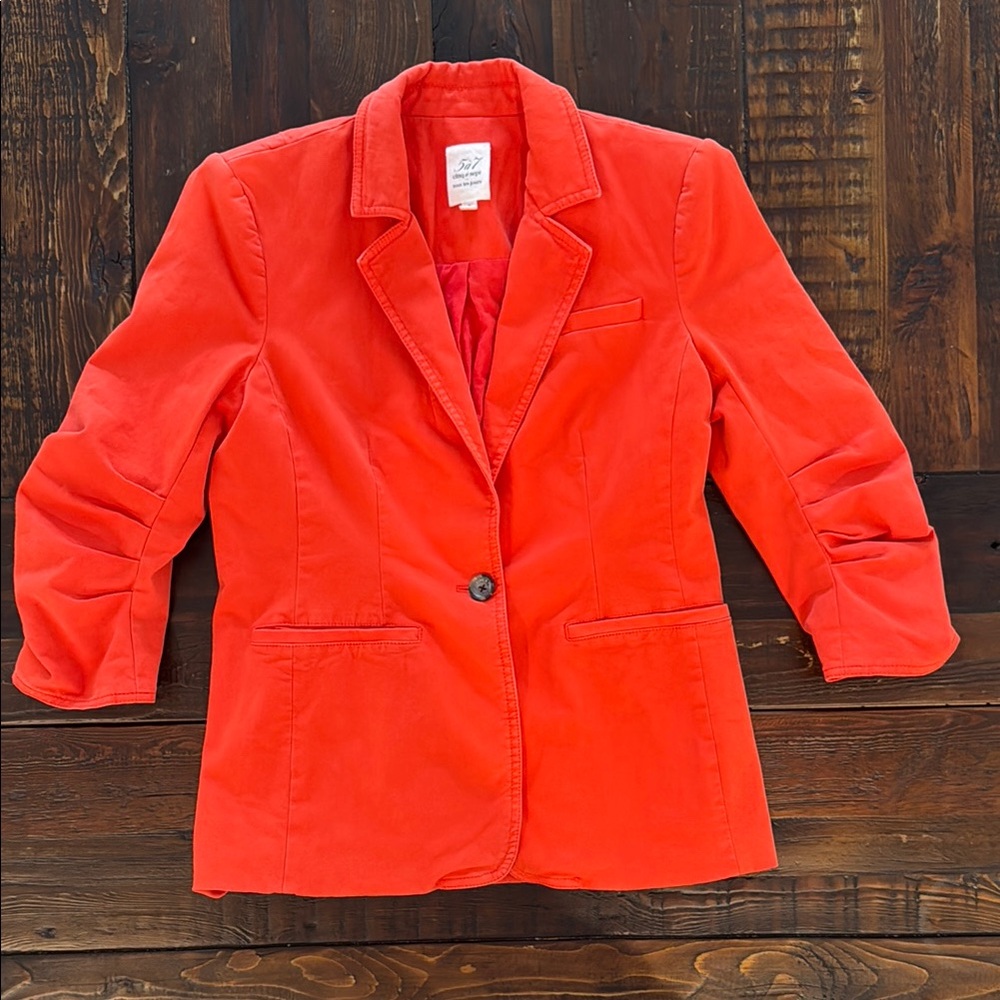 Cinq a Sept Military Twill Khloe Blazer size 2 in Paprika. GUC.